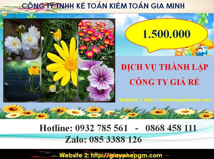 Thành lập công ty giá rẻ ở Đồng Tháp 5 Chi phí thành lập công ty giá rẻ ở Đồng Tháp