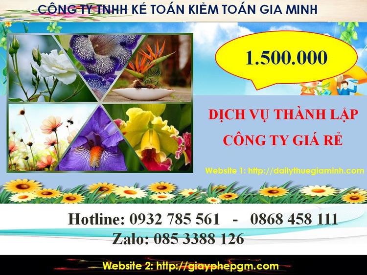 Thành lập công ty giá rẻ ở huyện Bắc Tân Uyên 5 Chi phí thành lập công ty giá rẻ ở huyện Bắc Tân Uyên