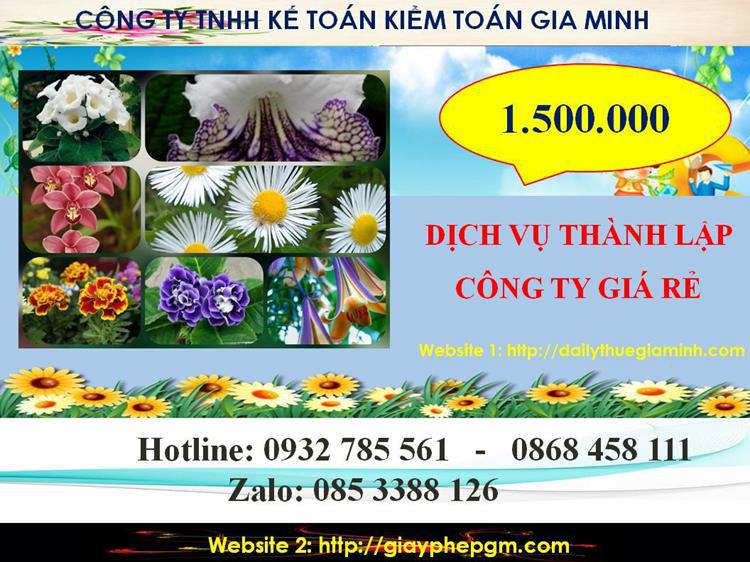 Thành lập công ty giá rẻ ở huyện Nhà Bè 5 Chi phí thành lập công ty giá rẻ ở huyện Nhà Bè