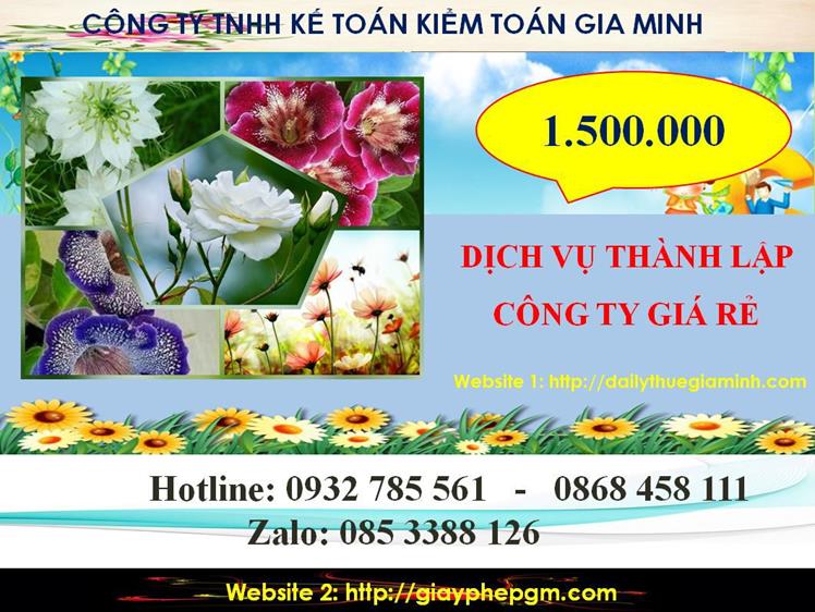 Thành lập công ty giá rẻ ở Quận Phú Nhuận 5 Chi phí thành lập công ty giá rẻ ở Quận Phú Nhuận