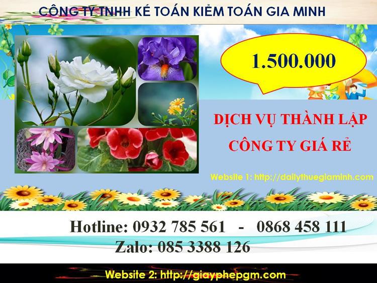 Chi phí thành lập công ty giá rẻ ở Sơn La
