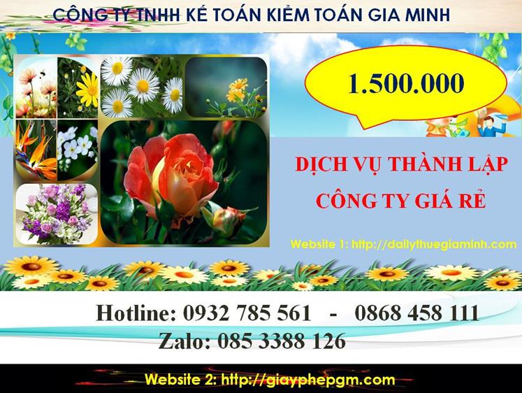 Chi phí thành lập công ty giá rẻ ở thành phố Thủ Dầu Một