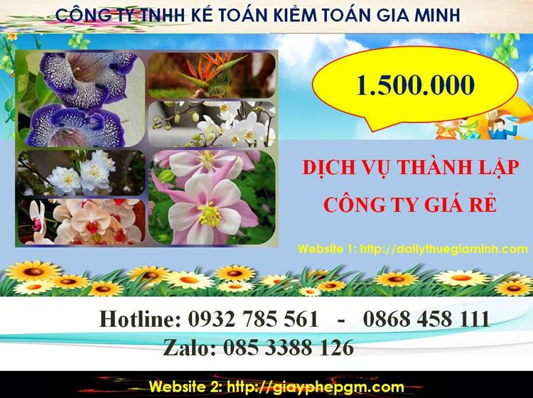 Thành lập công ty giá rẻ ở Tuyên Quang 5 Chi phí thành lập công ty giá rẻ ở Tuyên Quang