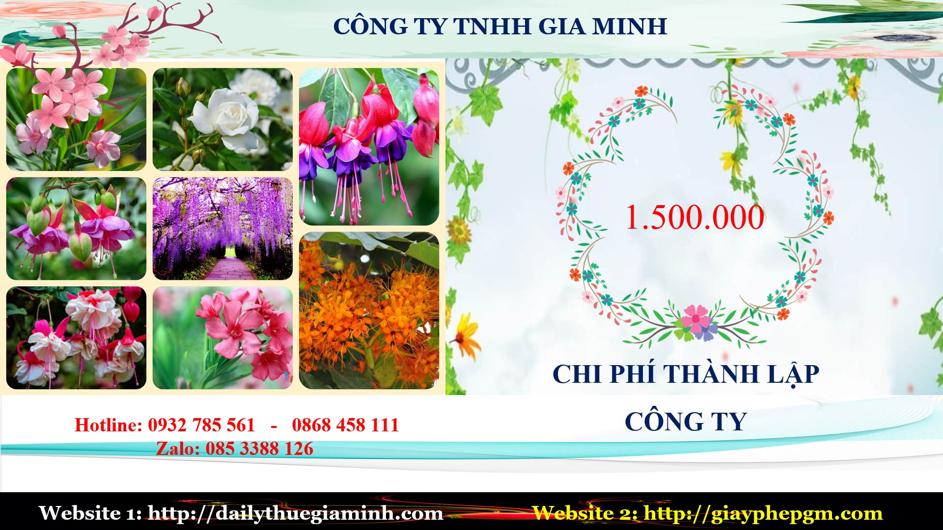 Dịch vụ thành lập doanh nghiệp tại huyện Bình Chánh 5 Chi phí thành lập doanh nghiệp tại huyện Bình Chánh