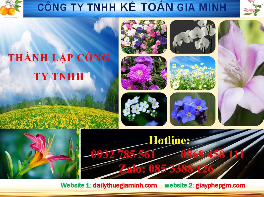 Dịch vụ Thành lập công ty TNHH tại Huyện Phú Giáo