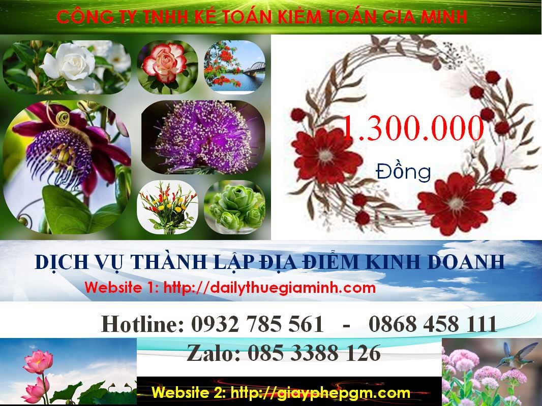 Thành lập địa điểm kinh doanh tại Bắc Giang 5 Chi phí thành lâp địa điểm kinh doanh tại Bắc Giang