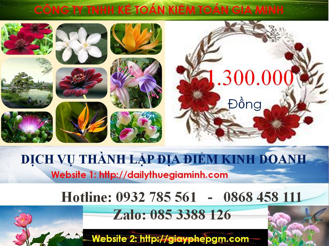 Thành lập địa điểm kinh doanh tại Hải Phòng 5 Chi phí thành lâp địa điểm kinh doanh tại Hải Phòng