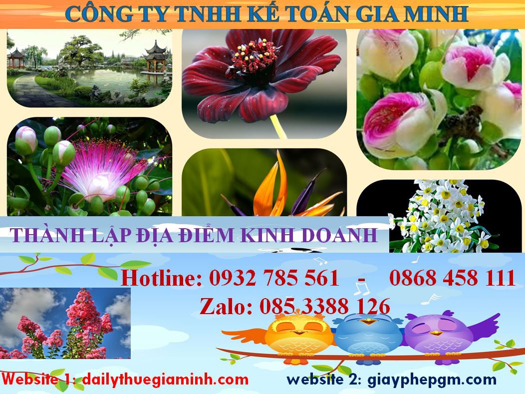 Thủ tục thành lâp địa điểm kinh doanh tại Thái Bình