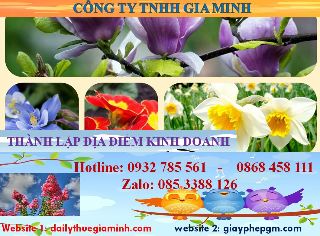 Thủ tục thành lâp địa điểm kinh doanh tại Thị xã Bến Cát