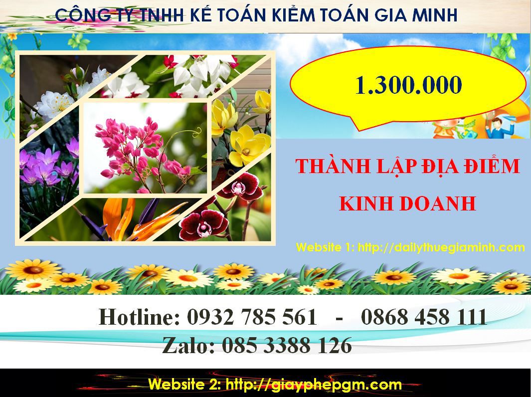 Thành lập địa điểm kinh doanh tại Tiền Giang 2 Chi phí thành lâp địa điểm kinh doanh tại Tiền Giang