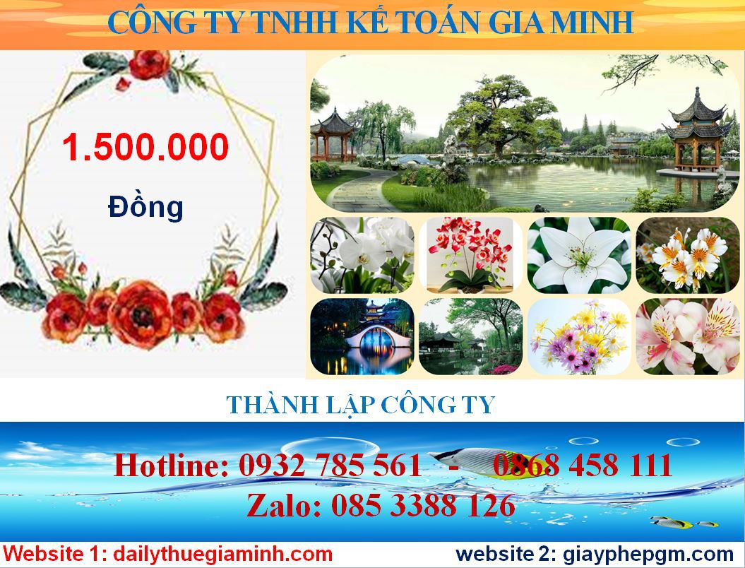 Thành lập doanh nghiệp tư nhân tại Bến Tre 2 Chi phí thành lập doanh nghiệp tư nhân tại Bến Tre
