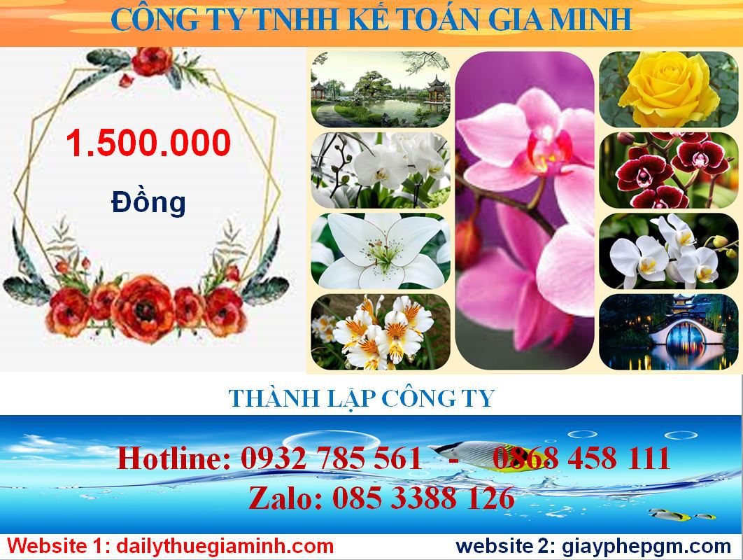 Thành lập doanh nghiệp tư nhân tại Bình Định 2 Chi phí thành lập doanh nghiệp tư nhân tại Bình Định