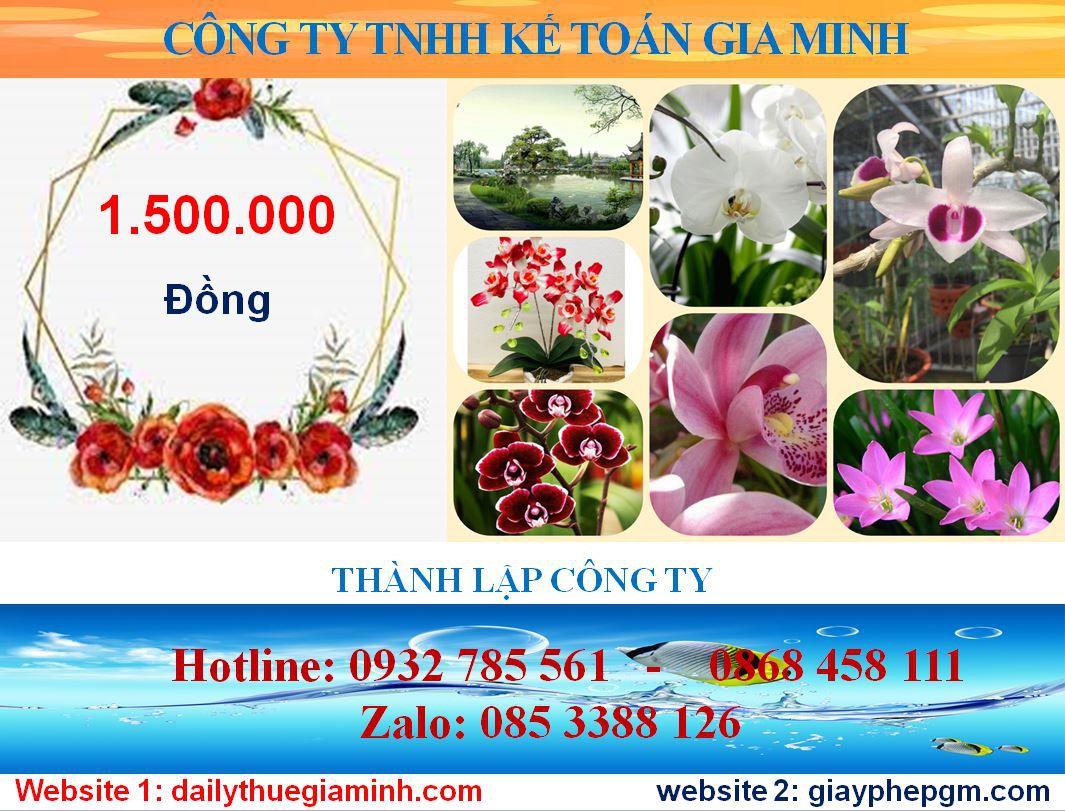 Thành lập doanh nghiệp tư nhân tại Thị xã Bến Cát 5 Chi phí thành lập doanh nghiệp tư nhân tại Thị xã Bến Cát