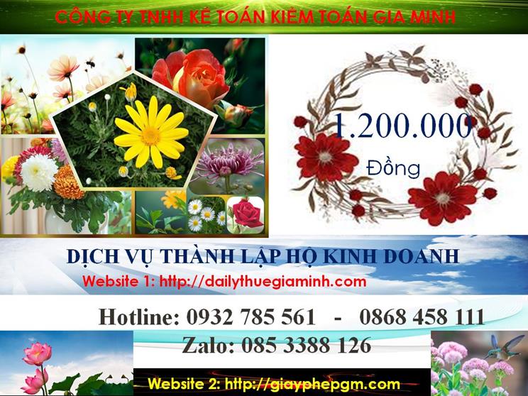 Thành lập hộ kinh doanh tại Bắc Giang 5 Chi phí đăng ký hộ kinh doanh tại Bắc Giang