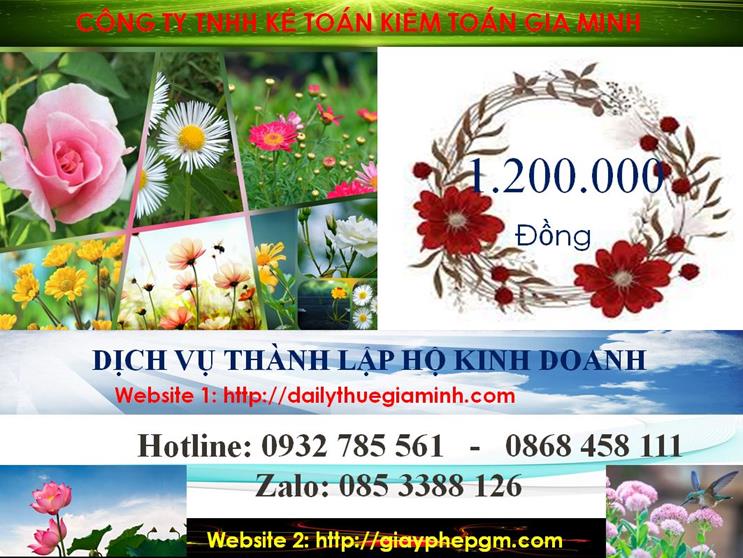 Thành lập hộ kinh doanh tại Bến Tre 5 Chi phí thành lập hộ kinh doanh tại Bến Tre