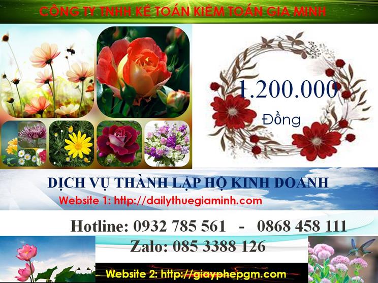 Thành lập hộ kinh doanh tại Đồng Tháp 5 Chi phí hành lập hộ kinh doanh tại Đồng Tháp