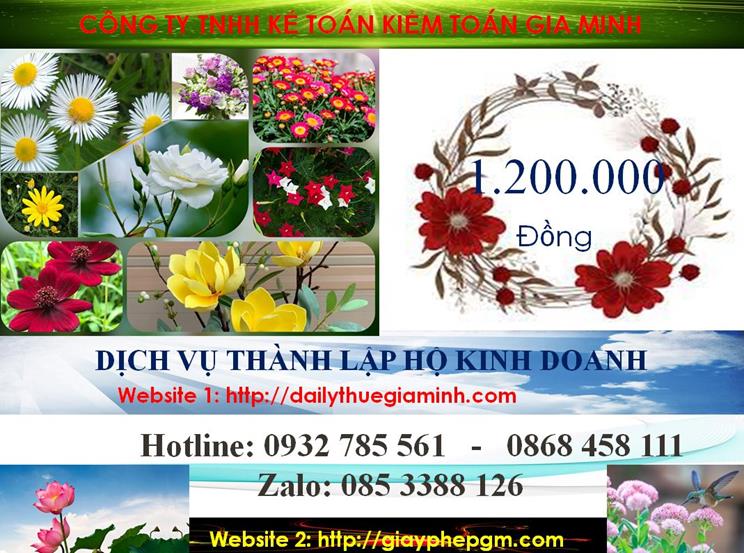 Chi phí hành lập hộ kinh doanh tại Lào Cai