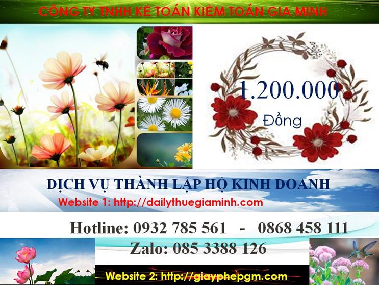 Thành lập hộ kinh doanh tại Quảng Ninh 5 Chi phí hành lập hộ kinh doanh tại Quảng Ninh