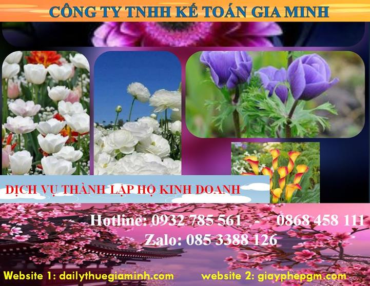 Thành lập hộ kinh doanh tại Thái Bình 4 Thủ tục thành lập hộ kinh doanh tại Thái Bình
