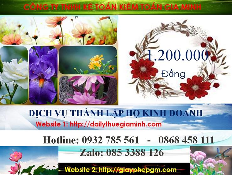 Thành lập hộ kinh doanh tại Thái Bình 5 Chi phí thành lập hộ kinh doanh tại Thái Bình