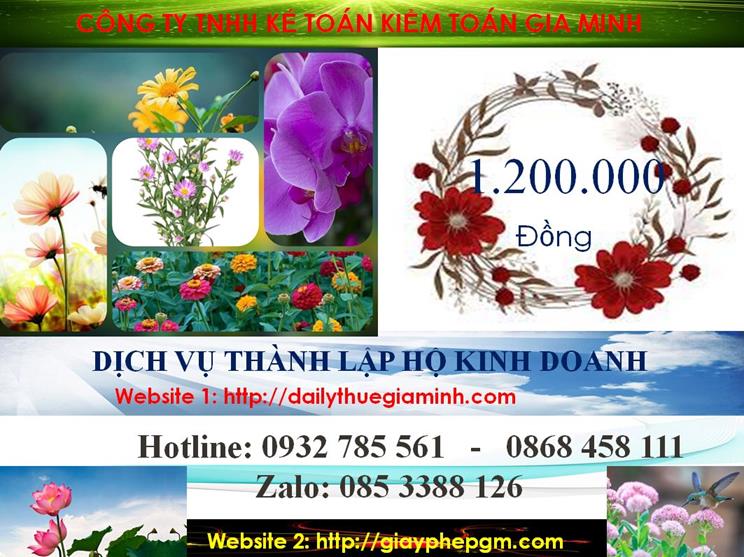 Chi phí thành lập hộ kinh doanh tại Tiền Giang