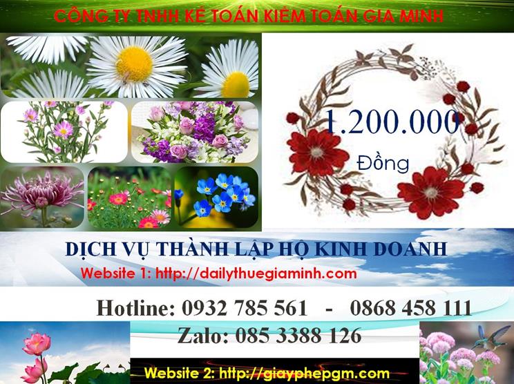 Thành lập hộ kinh doanh tại TP Hồ Chí Minh 5 Chi phí thành lập hộ kinh doanh TP Hồ Chí Minh