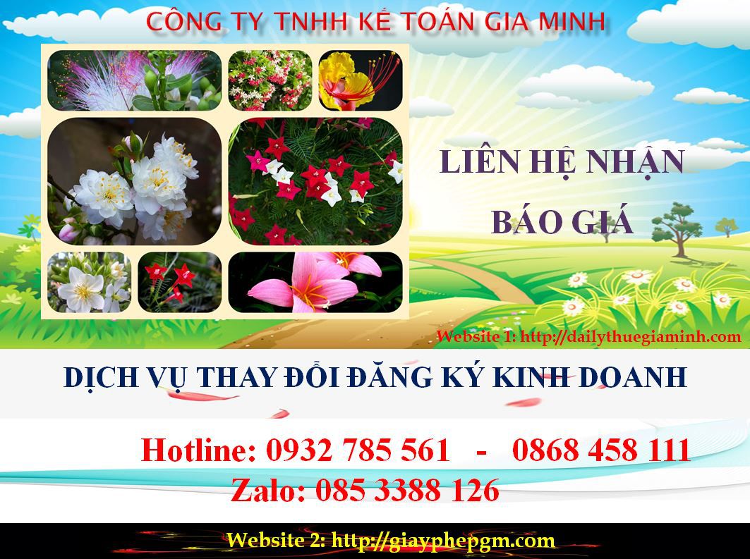Thay đổi đăng ký kinh doanh tại Thành phố Hồ Chí Minh 5 Chi phí thay đổi đăng ký kinh doanh ở Thành phố Hồ Chí Minh