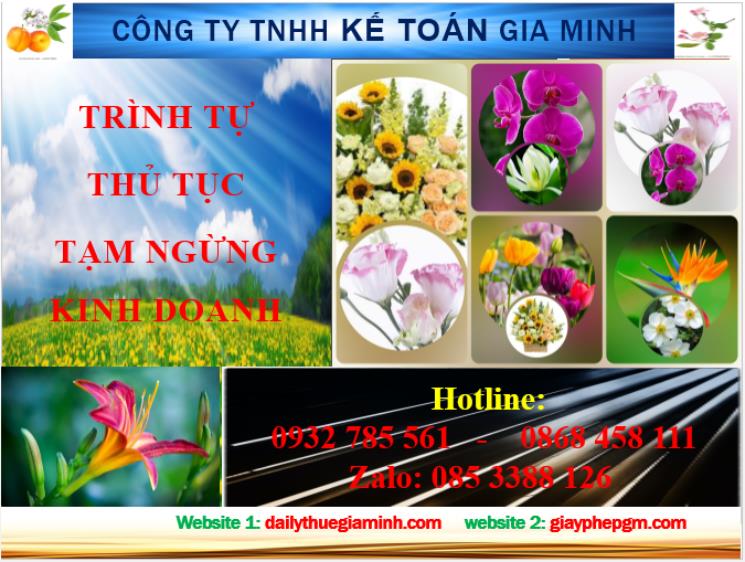 Trình tự thủ tục tạm ngừng kinh doanh tại Thị Xã Thuận An 4 Thủ tục tạm ngừng kinh doanh tại Thị Xã Thuận An