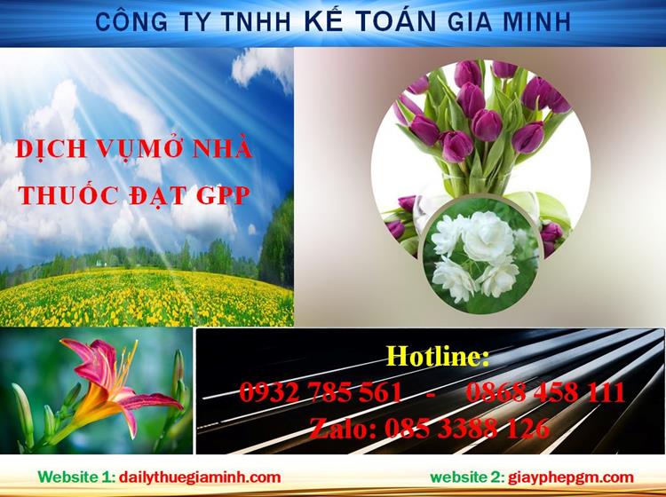 Thủ tục mở nhà thuốc đạt GPP tại Huyện Bàu Bàng
