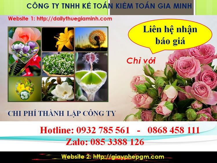 Chi phí thành lập doanh nghiệp tại Quận 10