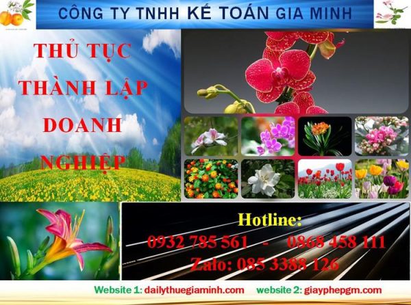 Dịch vụ thành lập doanh nghiệp tại Thị Xã Dĩ An