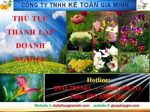 Dịch vụ thành lập doanh nghiệp tại Thị Xã Thuận An