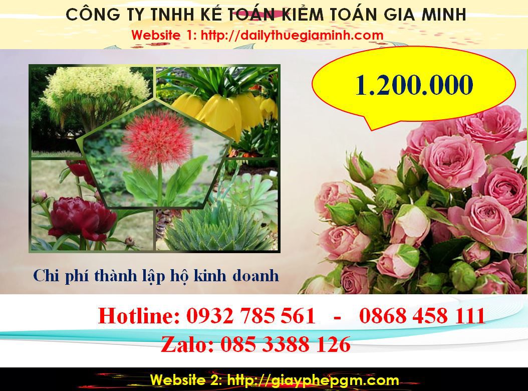 Chi phí thành lập hộ kinh doanh tại Bình Thuận