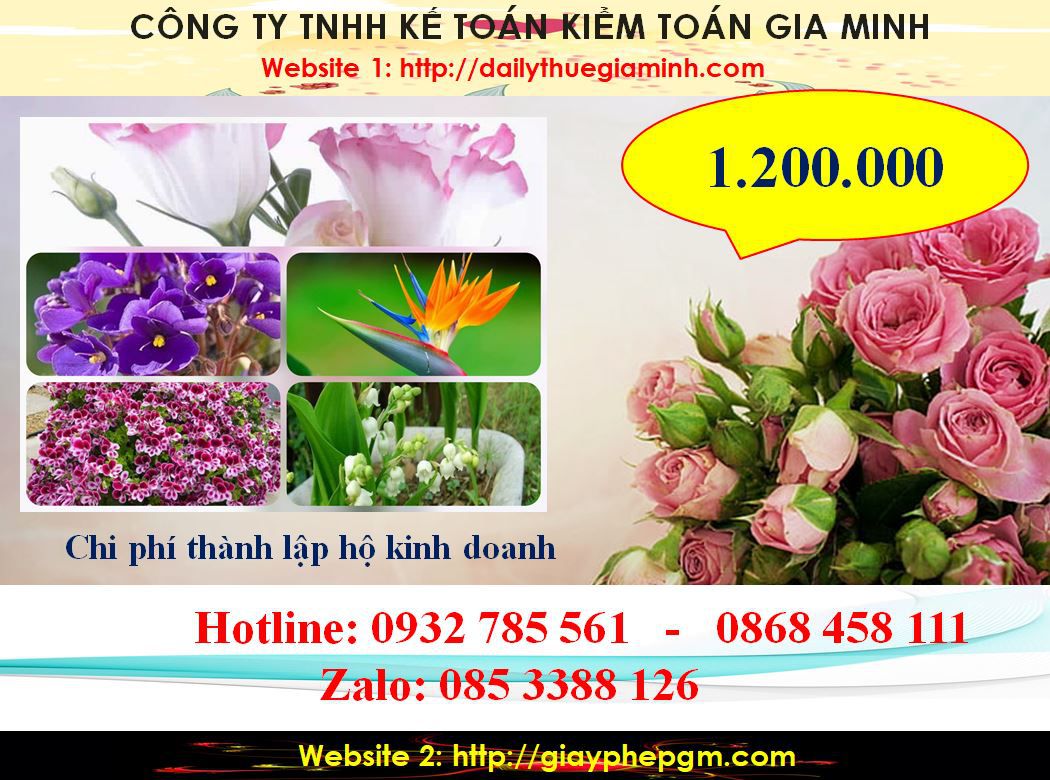 Chi phí thành lập hộ kinh doanh tại Huyện Phú Xuyên