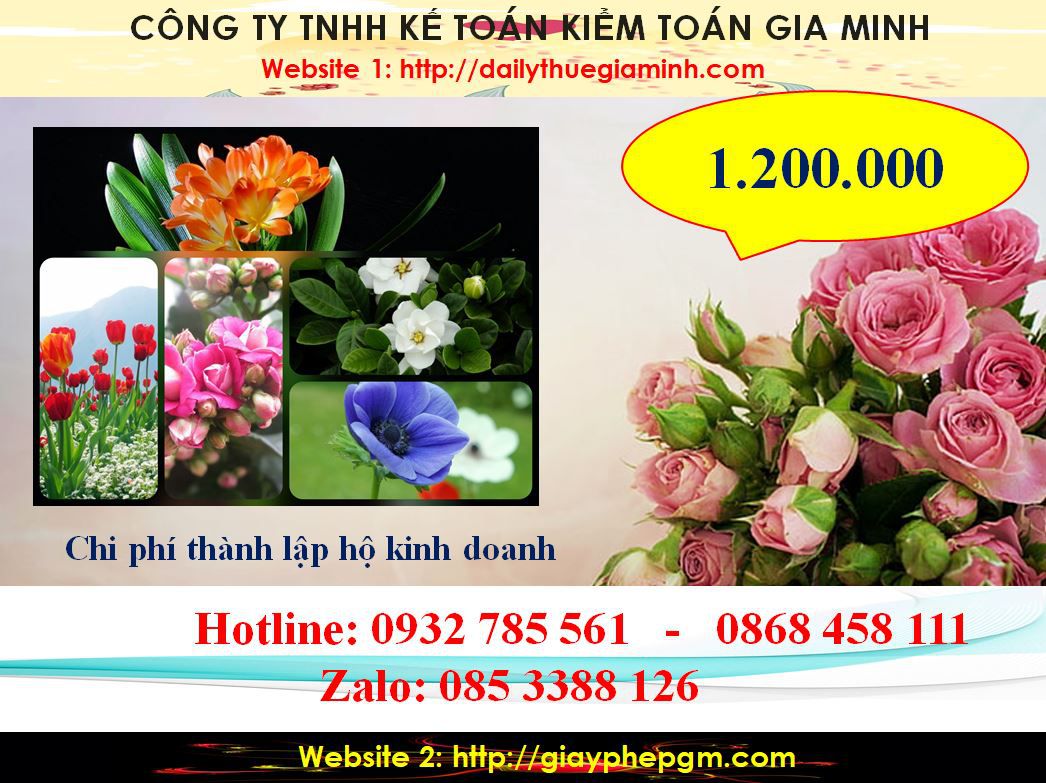 Thủ tục thành lập hộ kinh doanh tại Thị Xã Tân Uyên 5 Chi phí thành lập hộ kinh doanh tại Thị Xã Tân Uyên