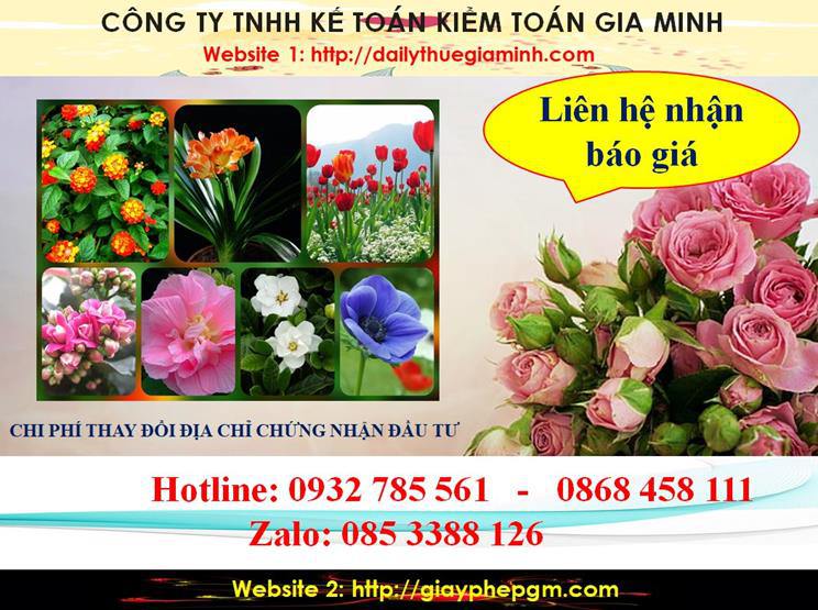 Chi phí thay đổi giấy chứng nhận đầu tư tại Đà Nẵng