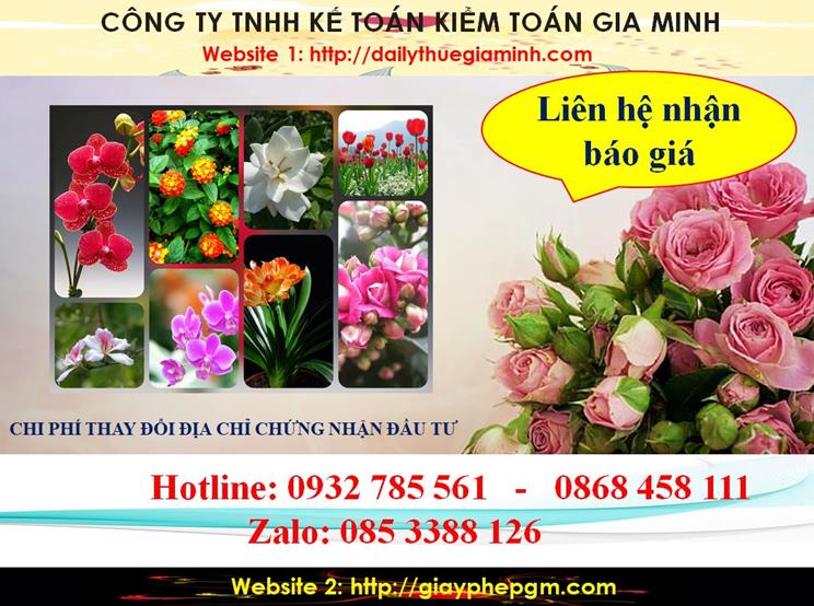 Tư vấn thay đổi giấy chứng nhận đầu tư tại Hà Nam 5 Chi phí thay đổi giấy chứng nhận đầu tư tại Hà Nam