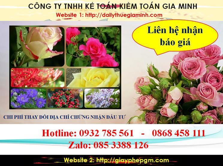 Tư vấn thay đổi giấy chứng nhận đầu tư tại Hà Nội nhanh chóng, chuyên nghiệp 5 Chi phí thay đổi giấy chứng nhận đầu tư tại Hà Nội