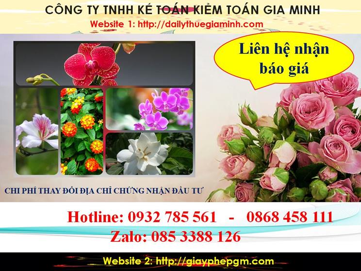 Tư vấn thay đổi giấy chứng nhận đầu tư tại Huế 5 Chi phí thay đổi giấy chứng nhận đầu tư tại Huế