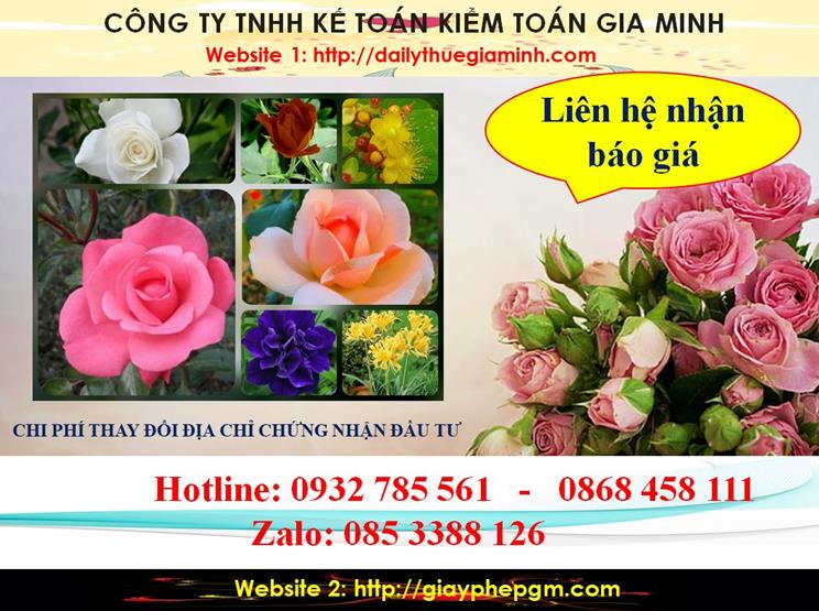 Tư vấn thay đổi giấy chứng nhận đầu tư tại Thành phố Hồ Chí Minh 5 Chi phí thay đổi giấy chứng nhận đầu tư tại Thành phố Hồ Chí Minh