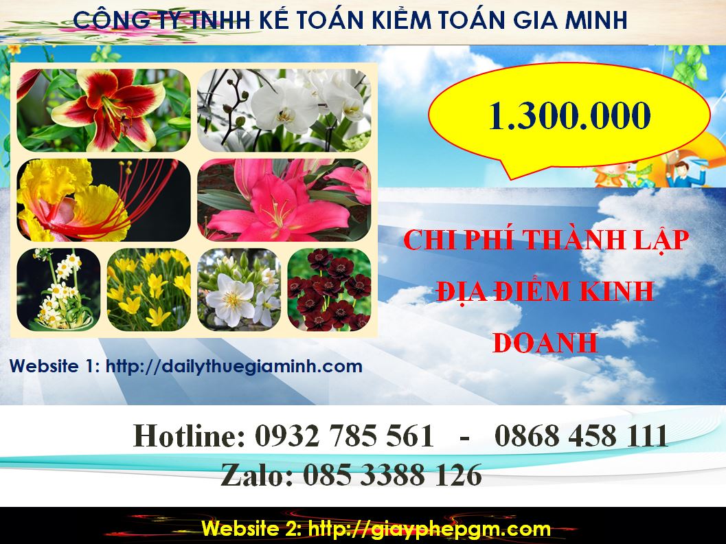 Dịch vụ thành lập địa điểm kinh doanh tại Đà Nẵng 5 Chi phí thành lập địa điểm kinh doanh tại Đà Nẵng