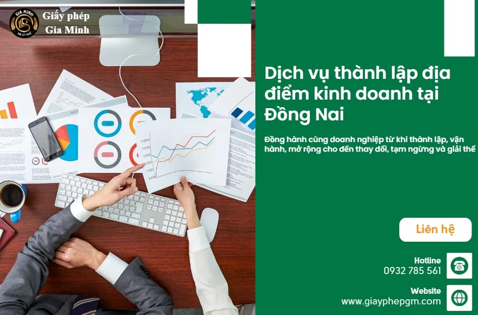 Thủ tục thành lập địa điểm kinh doanh tại Đồng Nai