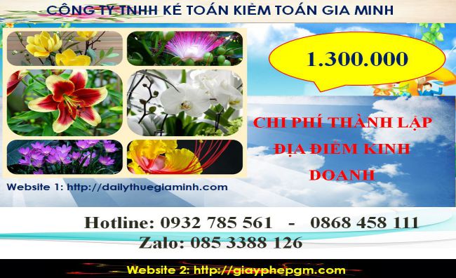 Dịch vụ thành lập địa điểm kinh doanh tại Kiên Giang 5 Chi phí thành lập địa điểm kinh doanh tại Kiên Giang