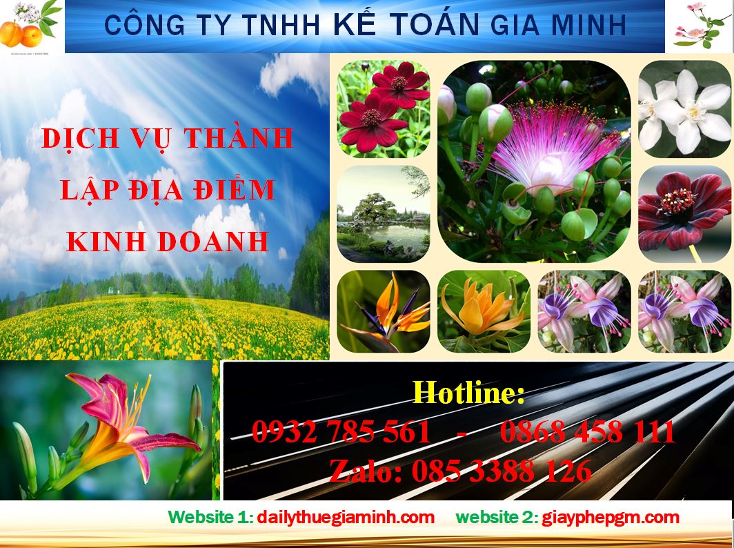 Thủ tục thành lập địa điểm kinh doanh tại Lâm Đồng