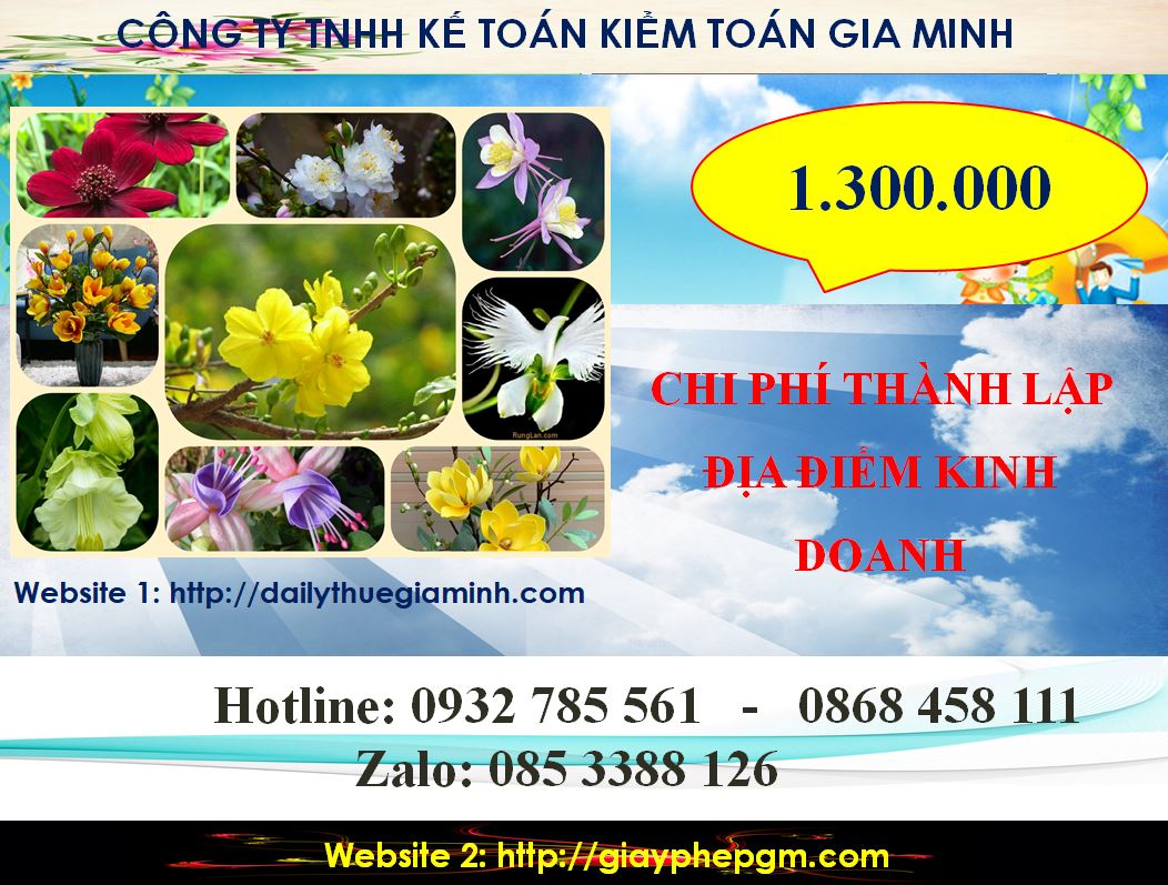 Dịch vụ thành lập địa điểm kinh doanh tại Quận 3 5 Chi phí thành lập địa điểm kinh doanh tại Quận 3
