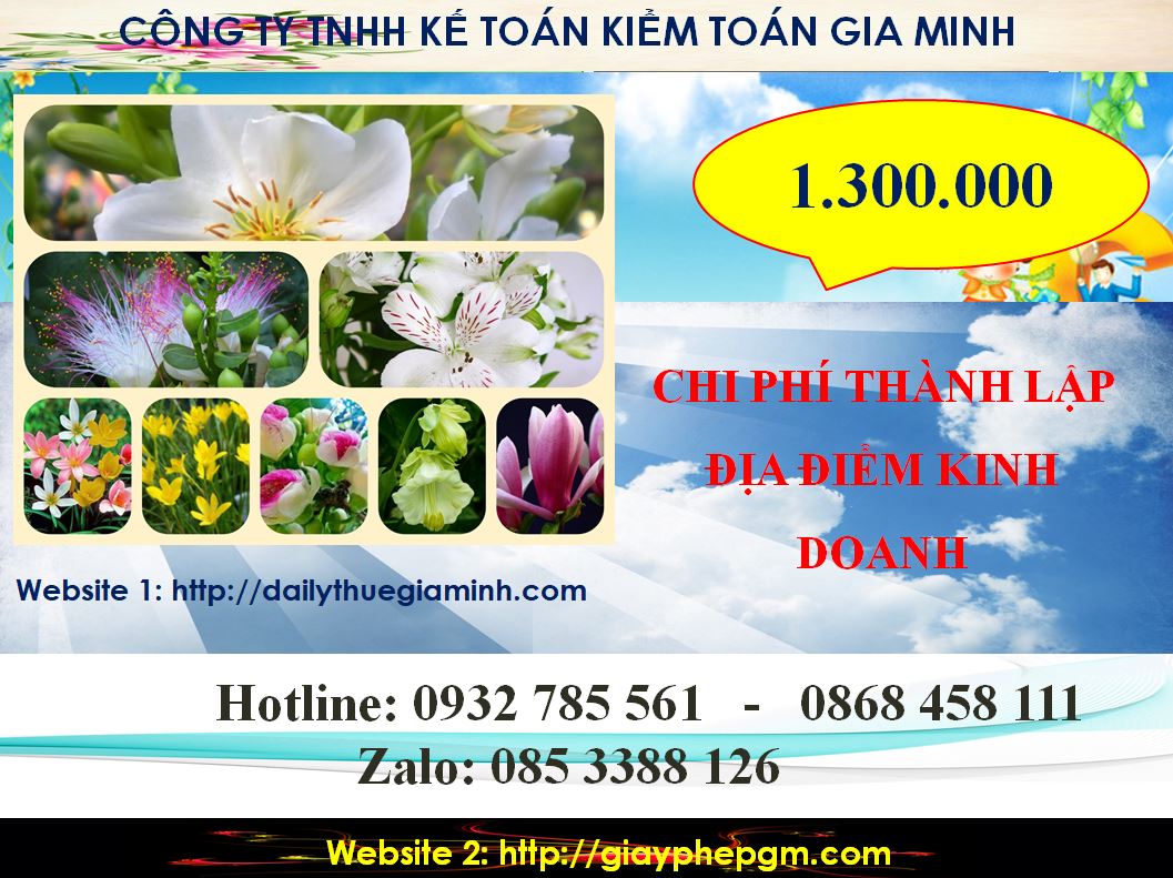 Chi phí thành lập địa điểm kinh doanh tại Quảng Trị