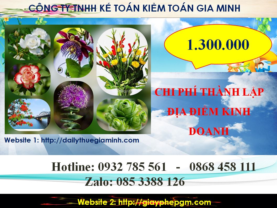 Chi phí thành lập địa điểm kinh doanh tại thị xã Tân Uyên