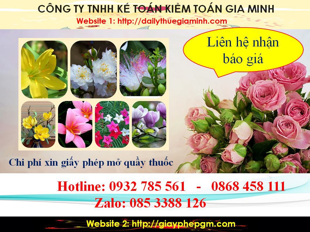 Xin giấy phép mở nhà thuốc tại Tuyên Quang 5 Chi phí xin giấy phép mở nhà thuốc tại Tuyên Quang