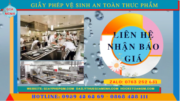 Xin cấp giấy phép vệ sinh an toàn thực phẩm cho nhà hàng, quán ăn 5 Chi phí xin giấy chứng nhận vệ sinh an toàn thực phẩm quán ăn