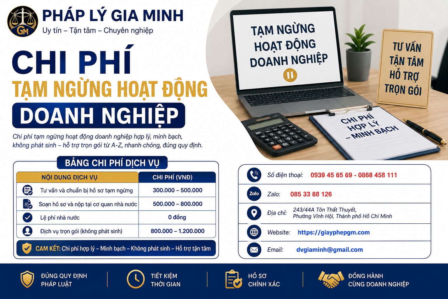 Tạm ngừng hoạt động doanh nghiệp tại Hà Tĩnh – Hướng dẫn chi tiết từ A-Z 9 Chi phí tạm ngừng hoạt động doanh nghiệp
